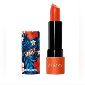 Almay Lip Vibes Matte Lipstick 160 Smile - Bold Orange